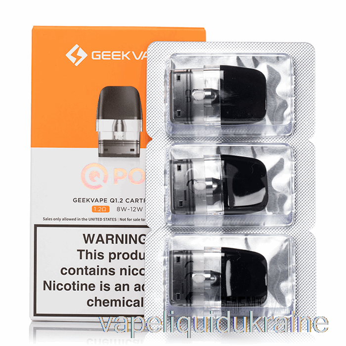 Vape Ukraine Geek Vape Q Replacement Pods 1.2ohm Pods